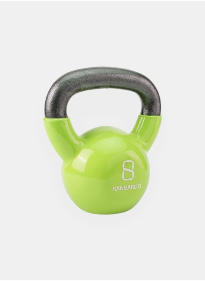 KANGAROO Kettlebell  8kg Cast Iron Vinyl Coated  - Image 2