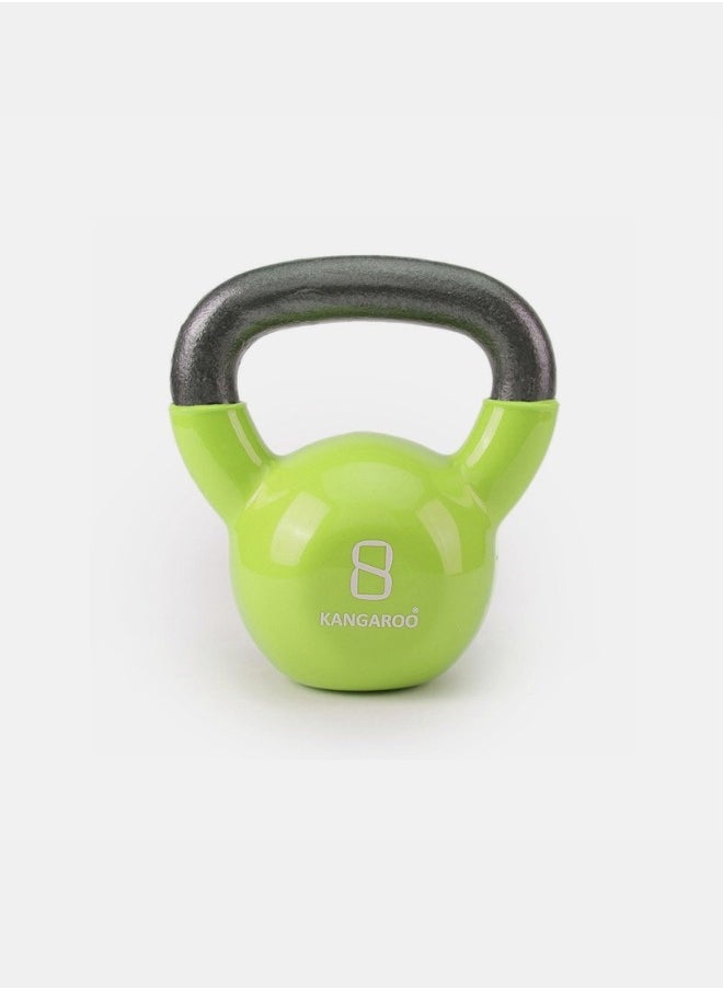 KANGAROO Kettlebell  8kg Cast Iron Vinyl Coated  - Image 1