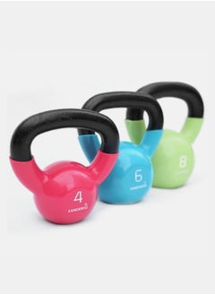 KANGAROO Kettlebell  8kg Cast Iron Vinyl Coated  - Image 3