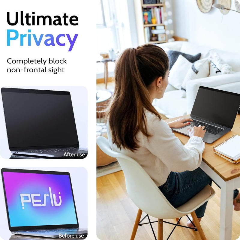 Peslv شاشة خصوصية مغناطيسية لجهاز MacBook Pro 16 بوصة (2019-2020) - A2141، واقي قابل للإزالة غير لامع مضاد للوهج الأزرق مقاس 16 بوصة لجهاز Mac Pro 16 بوصة محمول - Image 4