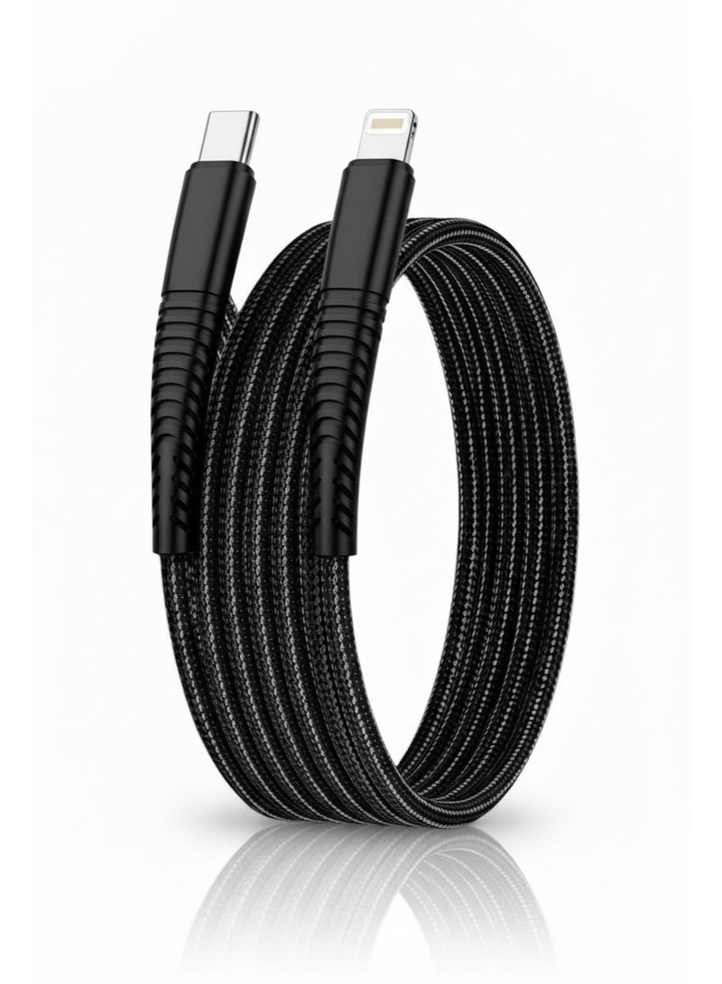 FASTWIN 2000mm - 2M MFi Certified Braided Fast Charging Cable USB C to Lightning Compatible with iPhone 14 Pro/14 Pro Max/14/14 Plus/iPad 9/ 13/13 Pro/ 13 Pro Max/ 12/ 11/ X/ 8/7 - Image 1