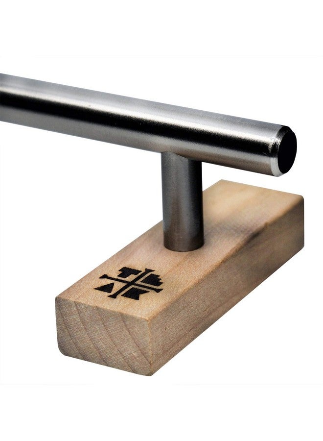 Teak Tuning Round Fingerboard Rail - Standard Edition - Silver Colorway - 10" Long, 1.75" Tall - Prolific Series - Image 2