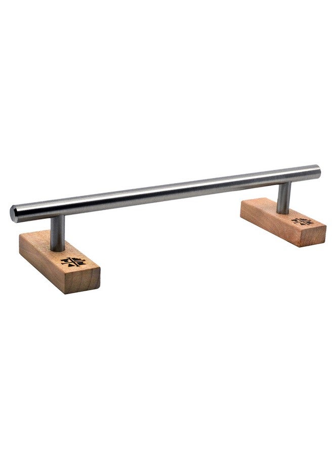 Teak Tuning Round Fingerboard Rail - Standard Edition - Silver Colorway - 10" Long, 1.75" Tall - Prolific Series - Image 1
