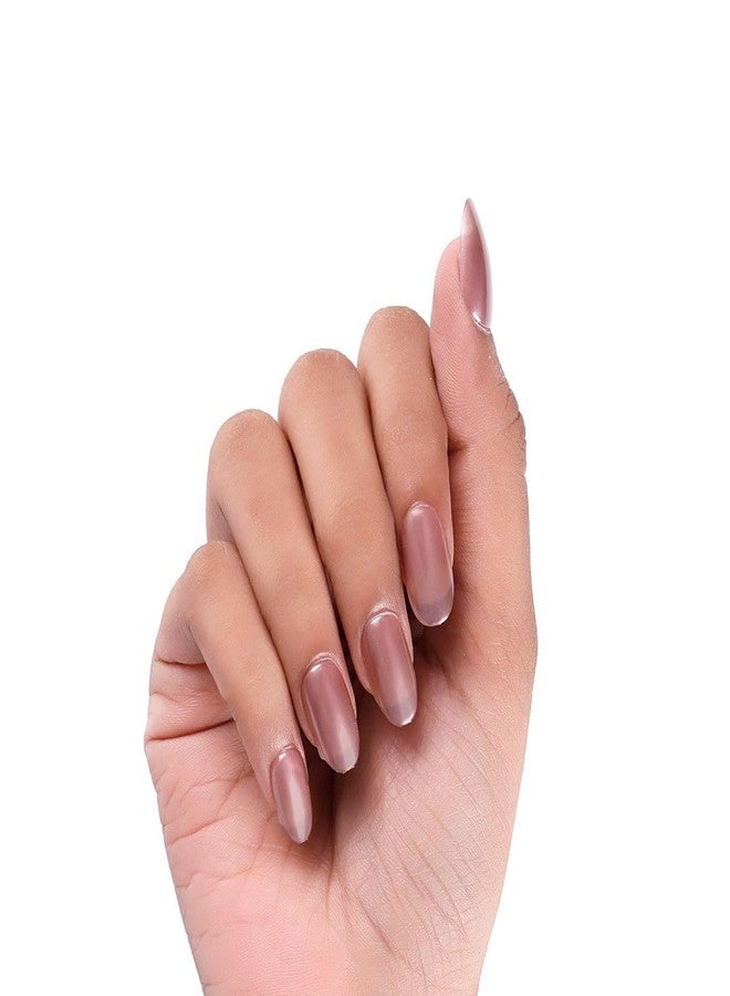 نيل ويند أظافر نايل ويند اللاصقة 24 | أظافر صناعية فرنسية قصيرة طبيعية | أظافر أكريليك تغطي كامل الأظافر | أظافر صناعية طبيعية رقيقة ومريحة للنساء والفتيات (V-18) - Image 5