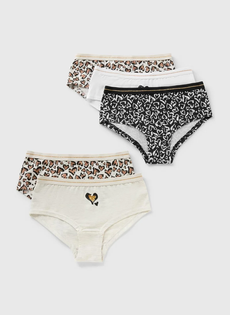 ماتلان عبوة من  سراويل داخلية قصيرة متعددة الألوان برسومات حيوانات