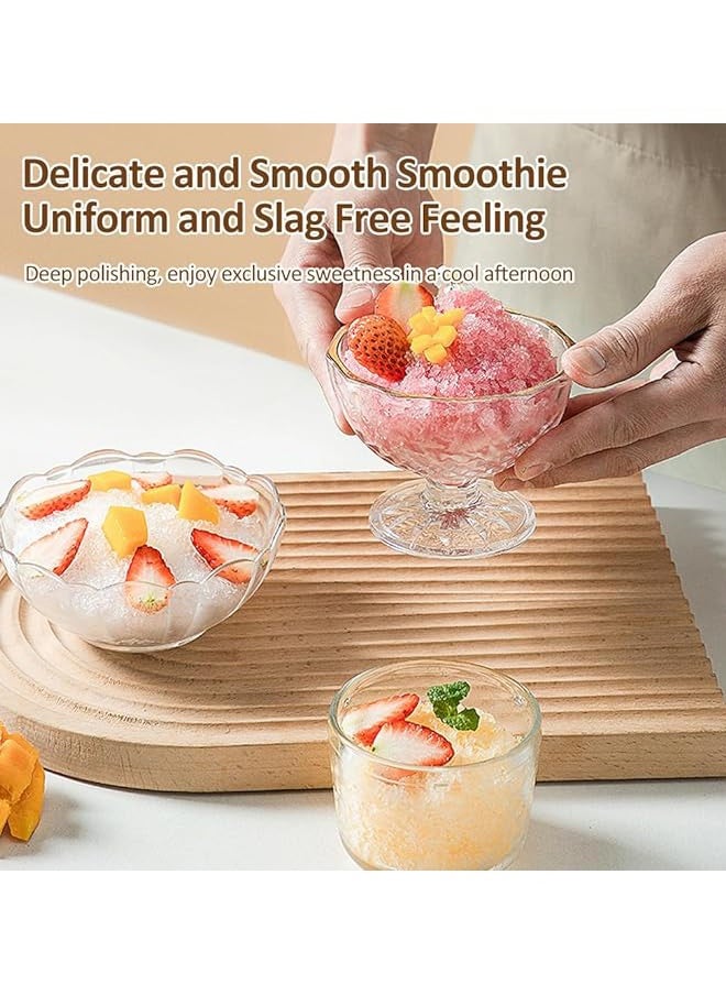 Aikenn - Shaved Ice Maker,Slushie Machine,Portable Ice Crusher,with 2 Reusable Plastic Ice Mold Cups,Multi-Purpose Ice Shaver Machine for Homemade Shaved Ice, Snow Cones, Slushies, Cocktails - Image 1