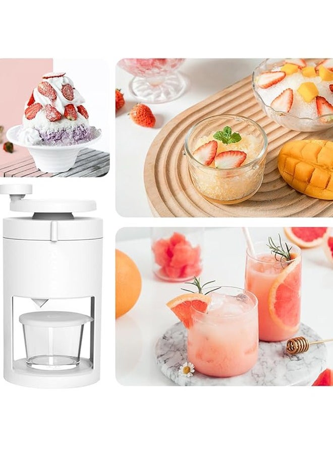 Aikenn - Shaved Ice Maker,Slushie Machine,Portable Ice Crusher,with 2 Reusable Plastic Ice Mold Cups,Multi-Purpose Ice Shaver Machine for Homemade Shaved Ice, Snow Cones, Slushies, Cocktails - Image 1