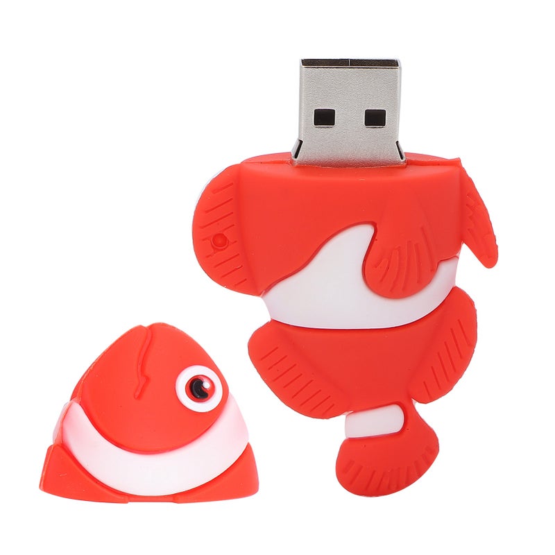 Cartoon U Disk Red Clownfish Appearance High Speed Bulk Storage Flash Drive Memory Device16GB - Image 3