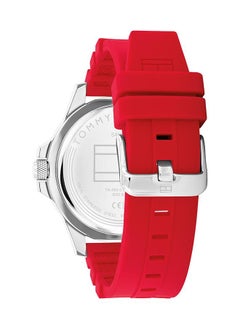 TOMMY HILFIGER Men's Analog Round Shape Silicone Wrist Watch 1710540 - 46 Mm  - Image 2