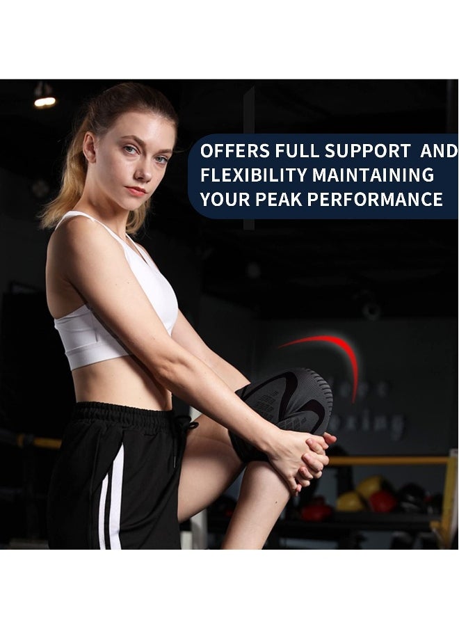 Generic - Knee Brace 2 Pack Knee Compression Sleeve Support for Men & Women Weightlifting, Gym, Workout, Hiking, Sports (M) - Image 1
