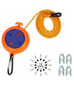 Cool Baby COOLBABY Portable Travel Clothesline.Artifact For Business Travel.Suitable For Hotel Travel.Cruise Ship.Outdoor/Indoor. With 20 Clothespins.10 Fixed Buckles.4 Folding Hangers  - Image 1