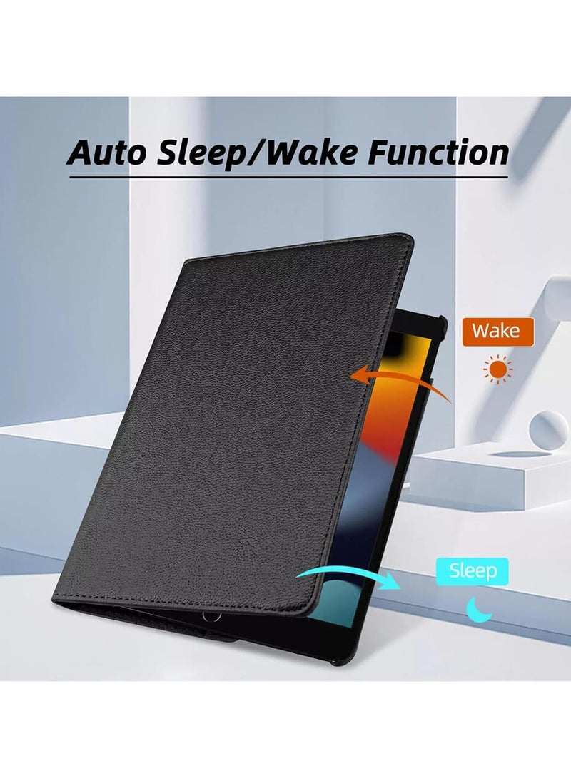 DUSALA 360 Degree Rotating Stand Auto Sleep Wake Folio Leather Smart Cover for iPad Air 13 (2024) - Image 3