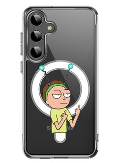 Magnetic Case for Samsung Galaxy S24 6.2-inch Compatible with MagSafe Wireless Charging, Shockproof Phone Bumper Cover Rick