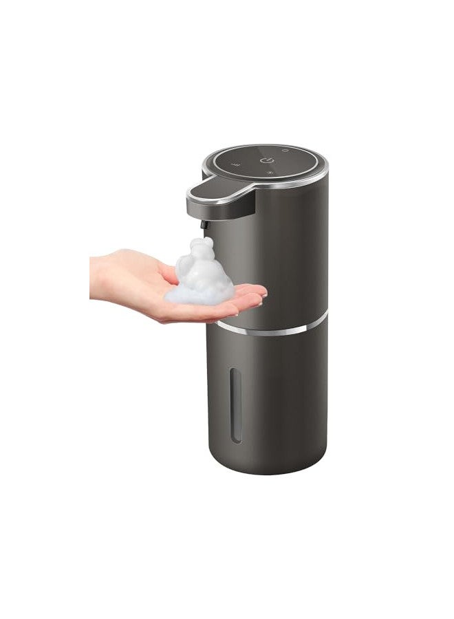Gotofine Automatic Foaming Soap Dispenser,4-Level Adjustable Foam, Wall Mount Soap Dispenser,USB Rechargeable,12.8oz/ 380ml,Touchless Hand & Dish Soap Dispenser for Bathroom, Kitchen,Hotel, Restaurant - Image 1