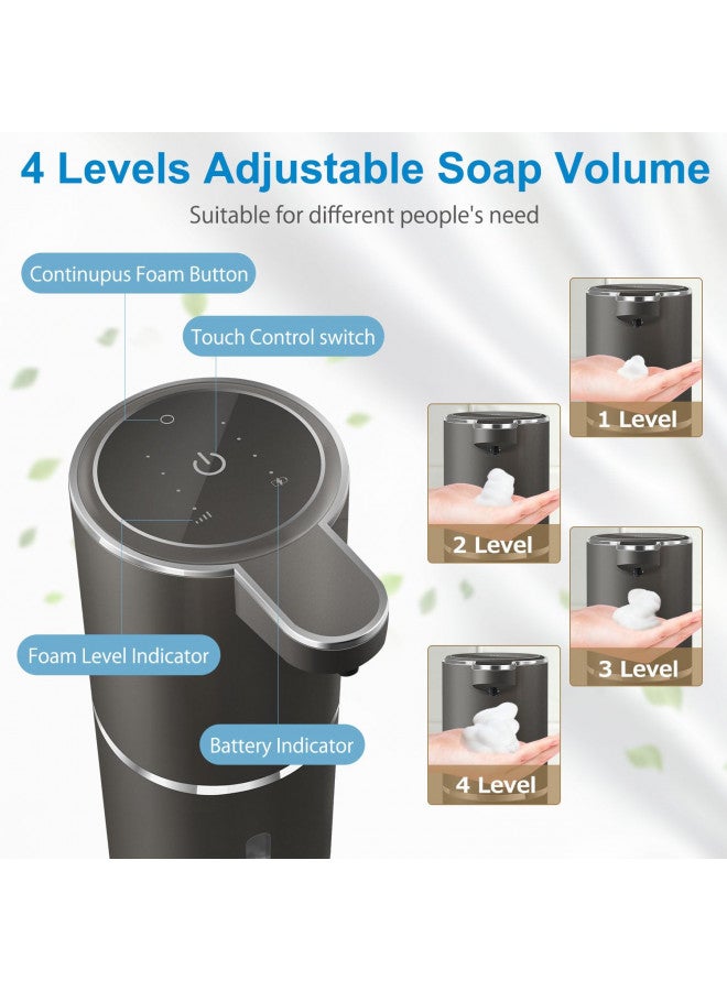Gotofine Automatic Foaming Soap Dispenser,4-Level Adjustable Foam, Wall Mount Soap Dispenser,USB Rechargeable,12.8oz/ 380ml,Touchless Hand & Dish Soap Dispenser for Bathroom, Kitchen,Hotel, Restaurant - Image 4