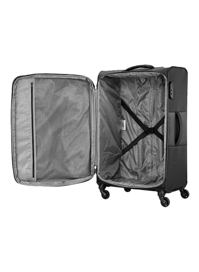 AMERICAN TOURISTER Duncan + 360 Spinning Wheels Luggage Trolley Bag Black - 3 Years Global Warranty