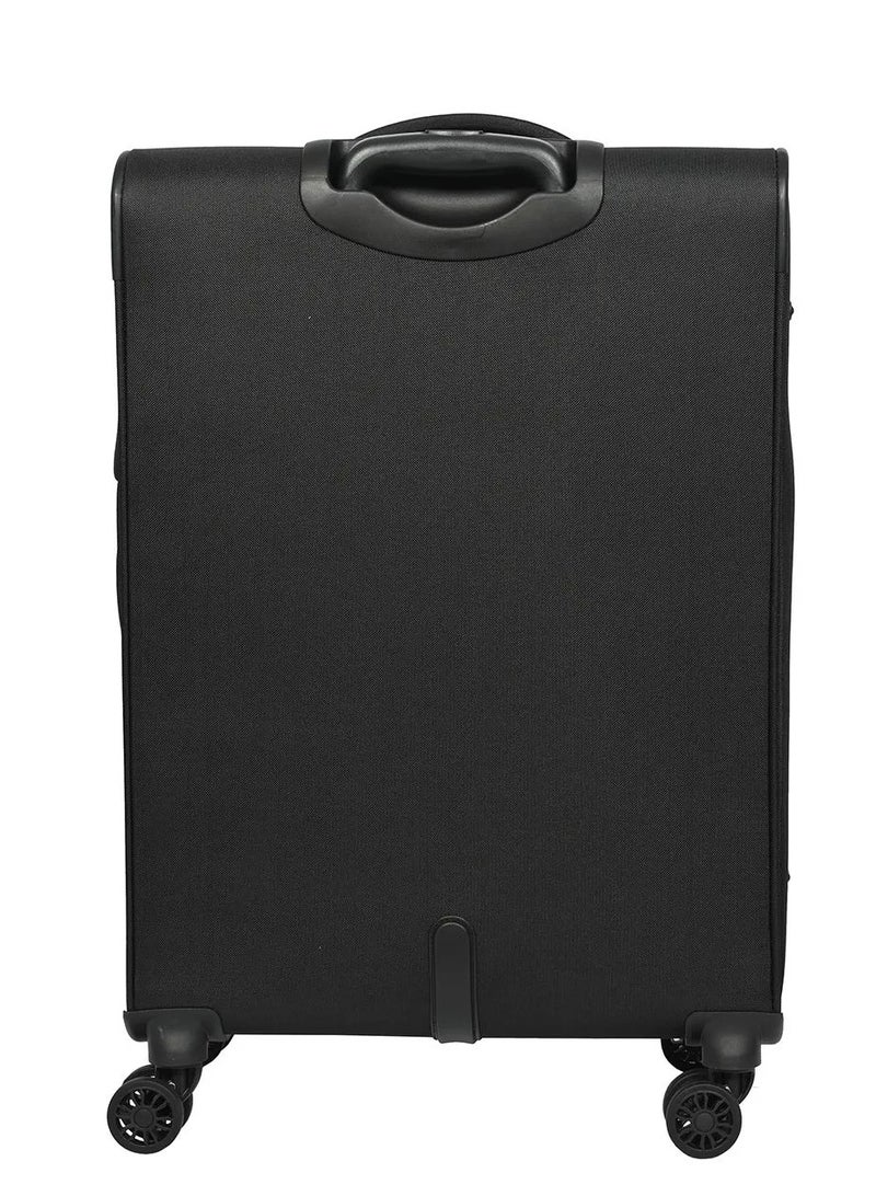 AMERICAN TOURISTER Duncan+ Suitcase, 4 Spinner Wheels, Soft Top, 100% Polyester, Black|Lightweight|Water Resistant Material|TSA Lock|Front Storage Compartment|Expandable - 3 Years International Warranty - Image 5