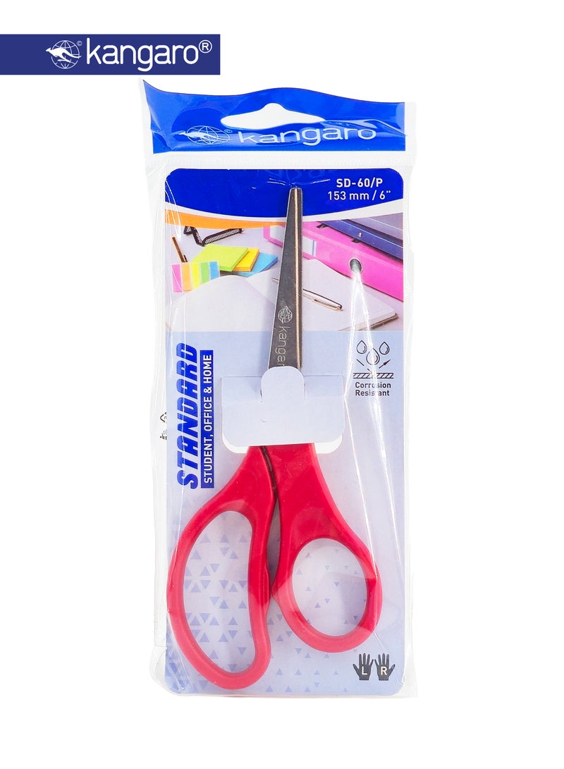 Kangaro Student Scissors 153mm Stainless Steel – 6 Inch Office & School Use - Image 2