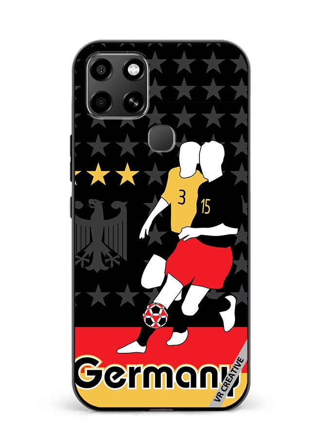 VR CREATIVE Protective Case Cover For Infinix Smart 6 Germany Football Soccer Players Design Multicolour - Image 1