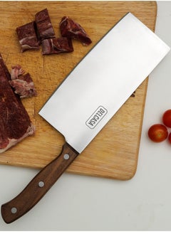 DELCASA 7.5" Cleaver Knife, Stainless Steel Blade  - Image 1