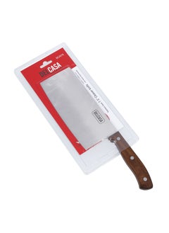 DELCASA 7.5" Cleaver Knife, Stainless Steel Blade  - Image 4