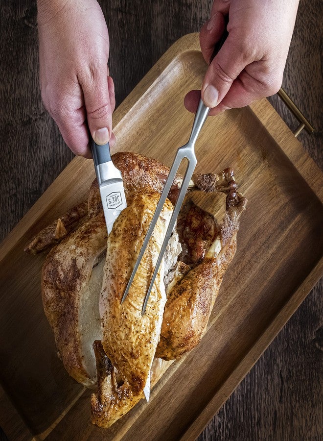 Oklahoma Joe's Blacksmith 2-Piece Turkey Carving Set - Image 4