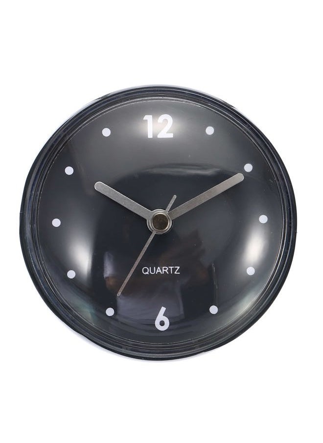 PATIKIL Waterproof Bathroom Clock, Battery Operated Silent Mini Wall Clocks with Black Suction Cup for Shower Kitchen Home Decoration, Black  - Image 4