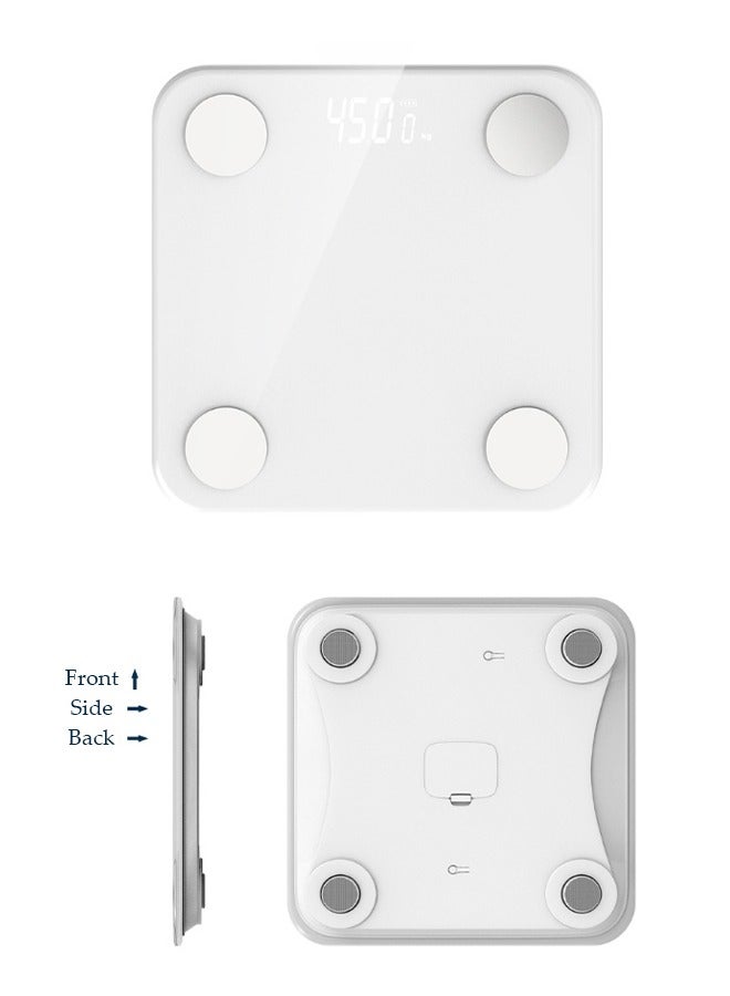Body Composition Scale 2 Smart Fat Weight Health Scale Bt 5.0 Balance Test 13 Body Date Bmi Weight Scale Led Digital Display Mi Fit App Data Analysis - Image 2
