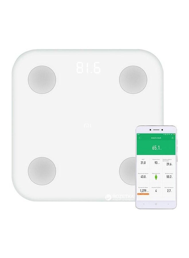 Body Composition Scale 2 Smart Fat Weight Health Scale Bt 5.0 Balance Test 13 Body Date Bmi Weight Scale Led Digital Display Mi Fit App Data Analysis - Image 1