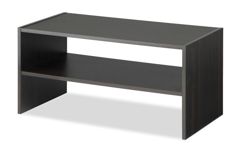 Whitmor Wood Stackable 2-Shelf Shoe Rack, 24 INCH, Espresso - Image 2