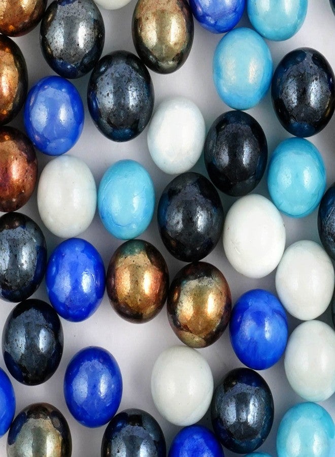 Toolart™ Glass Marbles and Design Balls 15mm Decorate Glass Balls Decoration Toy Regular Round (100pc) | Can be Used for Decoration, Aquarium etc - Image 3