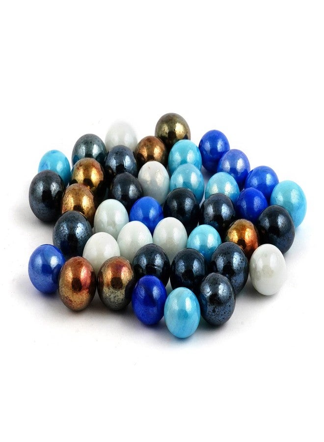 Toolart™ Glass Marbles and Design Balls 15mm Decorate Glass Balls Decoration Toy Regular Round (100pc) | Can be Used for Decoration, Aquarium etc - Image 2
