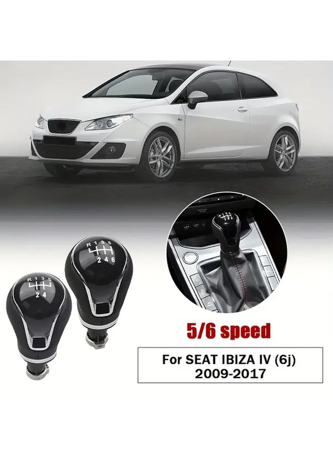 For Seat Ibiza IV 6J 2009-2017 5 Speed Manual Shift Knob And Boot - Image 1