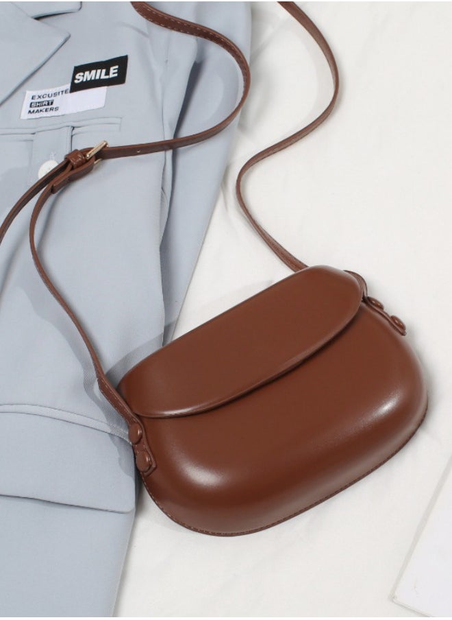 WAOKN - Women's Retro Versatile Shoulder Bag, Ladies Soft Waterproof Mobile Phone Bag Carrying Bag Gift Bag, Girls' PU Leather Crossbody Bag Sling Bag Side Bag Carry Bag - Image 1