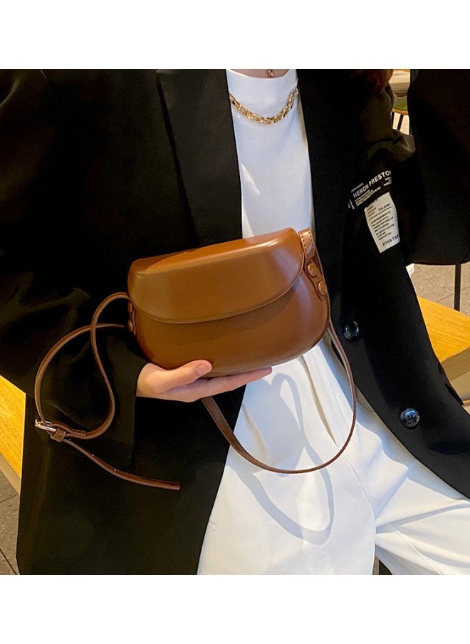 WAOKN - Women's Retro Versatile Shoulder Bag, Ladies Soft Waterproof Mobile Phone Bag Carrying Bag Gift Bag, Girls' PU Leather Crossbody Bag Sling Bag Side Bag Carry Bag - Image 1