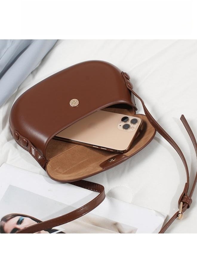 WAOKN - Women's Retro Versatile Shoulder Bag, Ladies Soft Waterproof Mobile Phone Bag Carrying Bag Gift Bag, Girls' PU Leather Crossbody Bag Sling Bag Side Bag Carry Bag - Image 1
