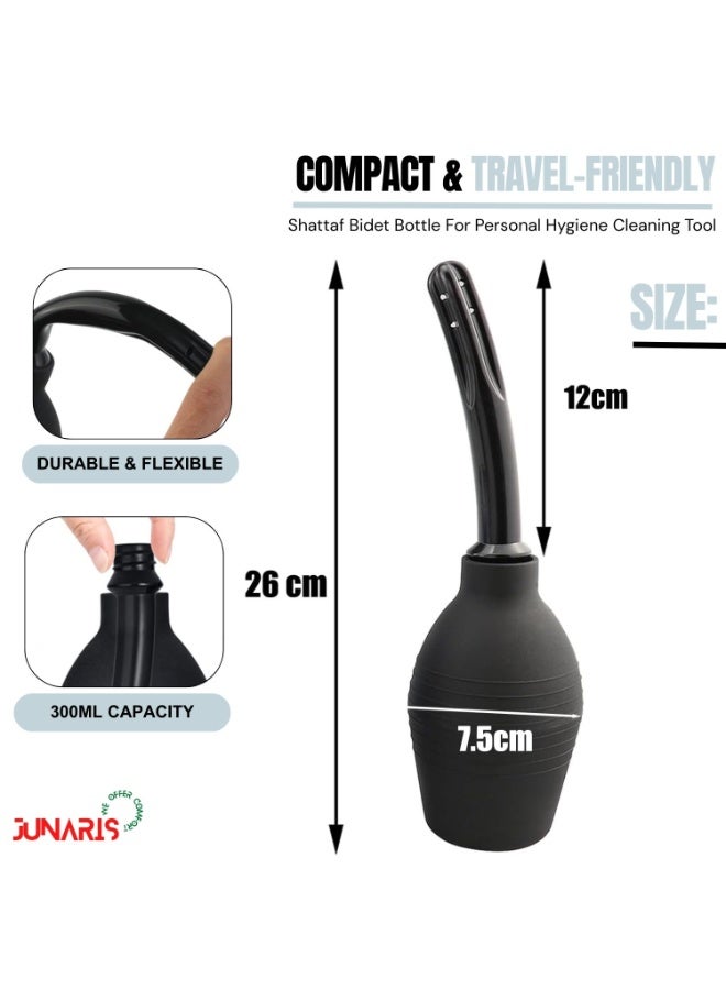 JUNARIS Portable Shower Bidet 300ML | Rinse Portable Shattaf Bidet Travel Personal Hygiene Cleaning Tool - Image 4