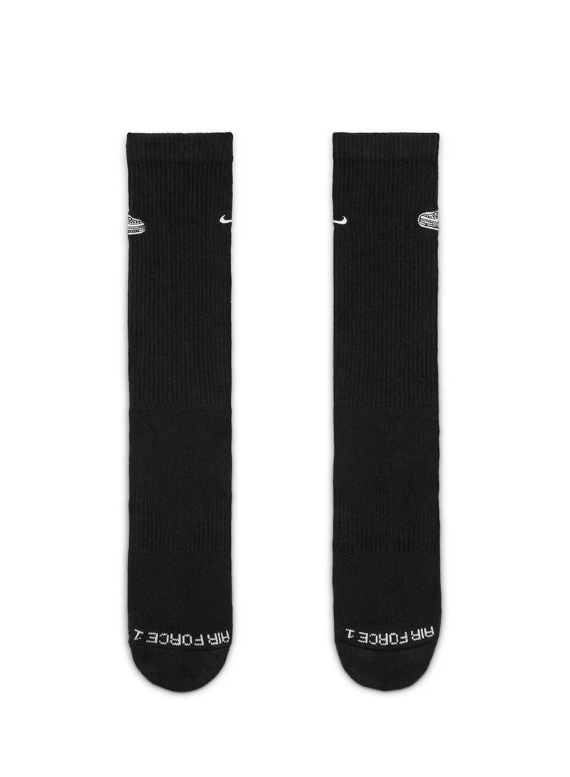 نايكي Nike Everyday Plus Cushioned Crew Socks