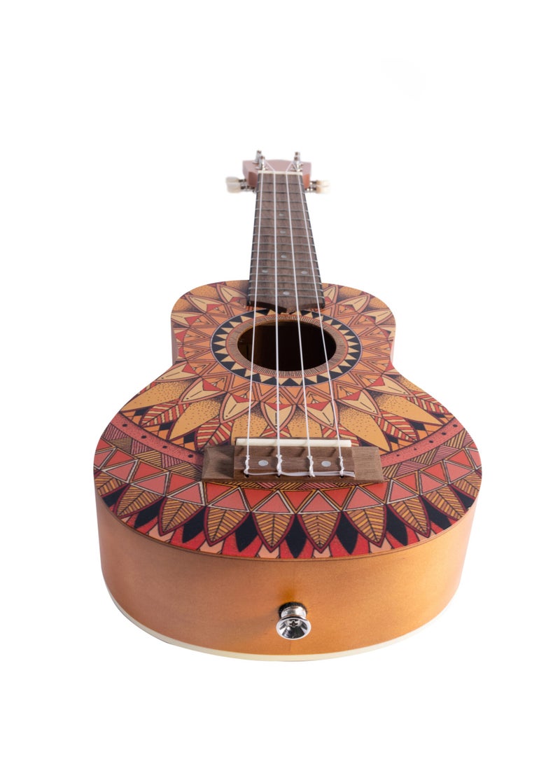 Bamboo U-21 Summer Soprano Ukulele – 21-Inch Artistic Design with Premium Gig Bag  - Image 2