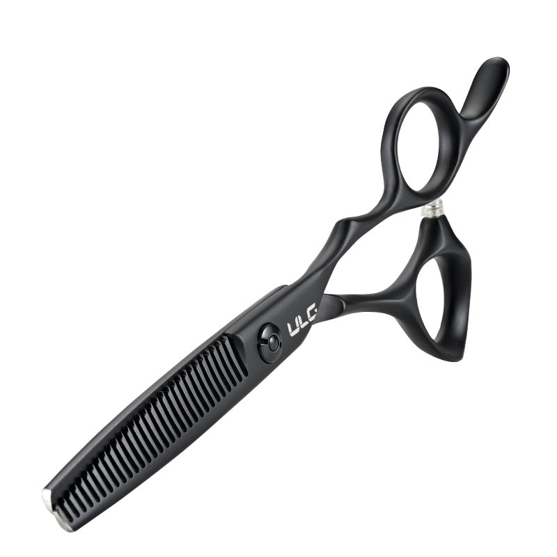ULG Texturizing Shears â€“ Professional Stainless Steel, 30-Teeth Thinning Scissors, Teflon Coated, Deer Tooth Blades for Precise Thinning and Layering, Ideal for Stylists and Barbers - Image 1
