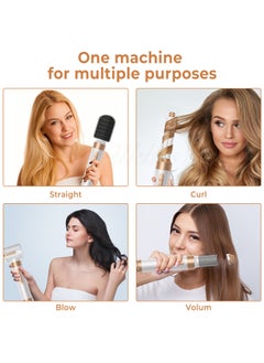 General 7 in 1 Hot Air Brush, ALSKIP Professional High Speed Hair Dryer Brush 110,000 RPM Blow Dryer Brush Detachable Design Styling Tools with 3 Temp and 3 Speed for Straightening, Curling and Drying  - Image 4