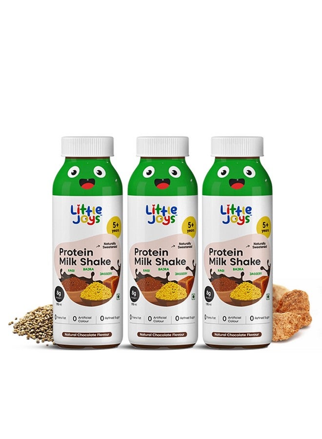 Little Joys Protein Milk Shake for Kids (5+ years) 510 ml | Chocolate Flavour | With 8g Protein Supports Healthy Growth, Energy, Metabolism & Digestion | Pack of 3 - Image 1