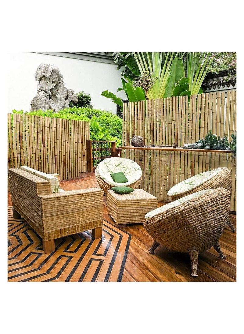 LINGWEI Natural Thick Bamboo Poels (60cm) (100cm) And (120cm)Tall Garden Flowers Plant Support Decor Stakes(60cm 10pcs)  - Image 2