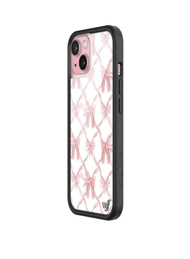 Wildflower Cases - On Pointe Case, Compatible with Apple iPhone 15 | Cute, Trendy, Coquette, Pink Bows, Ballet Slippers - Protective Bumper, 4ft Drop Test Certified, Women Owned Small Business - Image 2