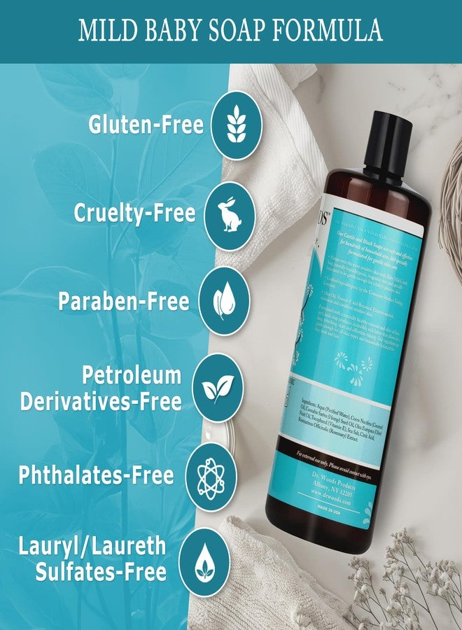 Dr. Woods Unscented Baby Mild Castile Soap with Pump, 32 Ounce - Image 4