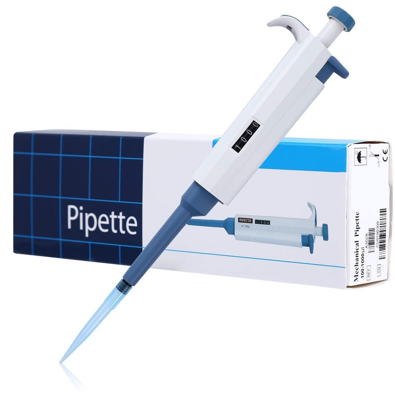 New Cayon Store Adjustable Pipettor Pipette Micropipette High-Accurate MicroPipette Variable Volume Pipette 200ul-1000ul - Image 1