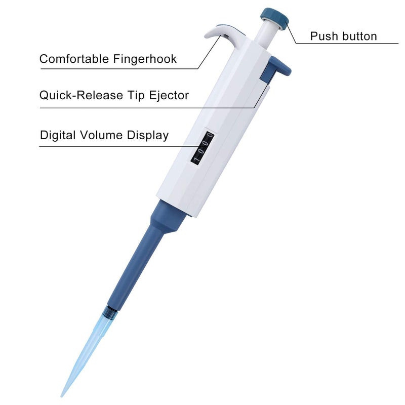 New Cayon Store Adjustable Pipettor Pipette Micropipette High-Accurate MicroPipette Variable Volume Pipette 200ul-1000ul - Image 5