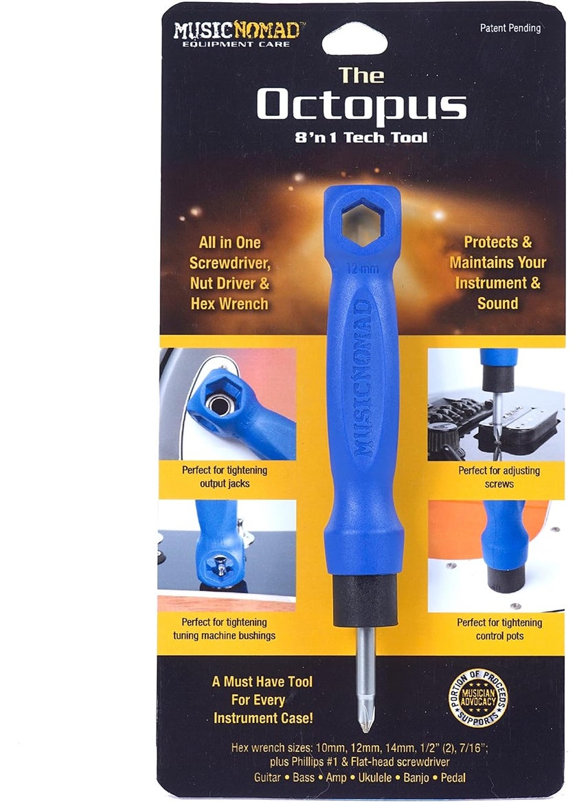 MusicNomad MusicNomad The Octopus 8 N 1 Tech Tool MN227  - Image 1