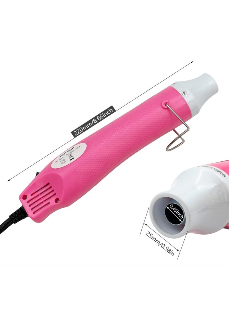 Heat Gun, Mini Hot Air Gun for DIY Crafts Portable Heat Air Gun Tool for Embossing Shrink Wrapping Drying Paint - Image 2