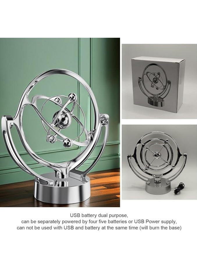 عام ألعاب مكتبية مستمرة الحركة لديكور المنزل، نموذج مكتبي للأرض مستمر الحركة، مغناطيسي مدار سيفيروس، تعليق لامع. - Image 2